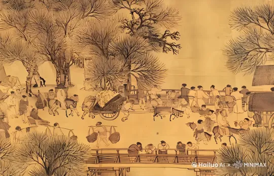 所有的人和动物全部都动起来 by Hailuo AI Video Generator