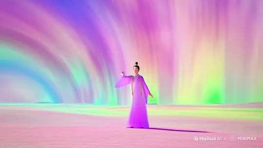 舒缓的色彩循环 by Hailuo AI Video Generator