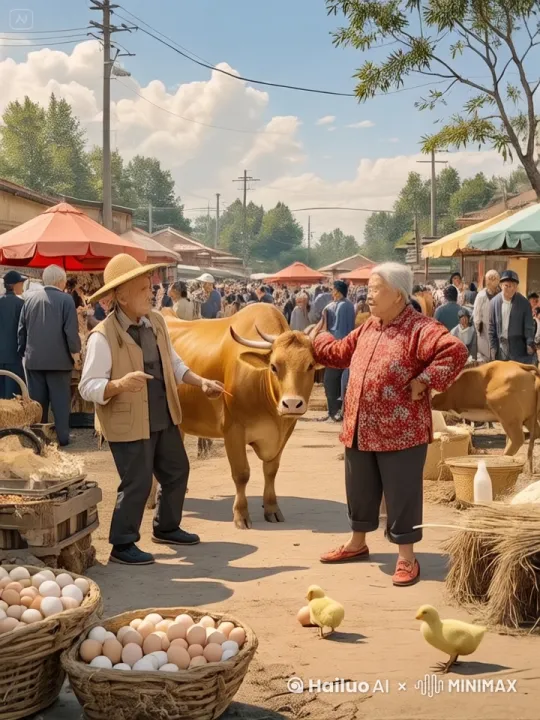 镜头移动，动态跟随，展现一个史诗般的激烈打斗场面。两个人正在进行惊心动魄的中国功夫对决，身形矫健，步伐灵活，每一个动作都充满力量与技巧。一人率先发动攻击，以迅雷不及掩耳之势踢出一记凌厉的侧踢，另一人迅速后仰躲避，紧接着回击一套连贯的拳法，拳风呼啸。他们的招式刚柔并济，时而是刚猛的直拳，时而是柔美的转身回旋踢。身影交错之间，地面的尘土飞扬而起，镜头动态跟随，从不同角度展现他们激烈的交锋，周围的人拍手叫好。 by Hailuo AI Video Generator