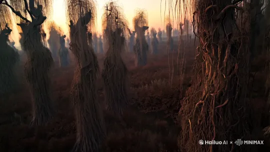 生成枯藤老树昏鸦的具象 by Hailuo AI Video Generator