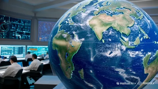 中国计划在2030年前后实施首次近地小行星防御任务，采用“伴飞+撞击+伴飞”模式，应对潜在撞击威胁。目前小行星“2024 YR4”撞击地球概率为2%。 by Hailuo AI Video Generator