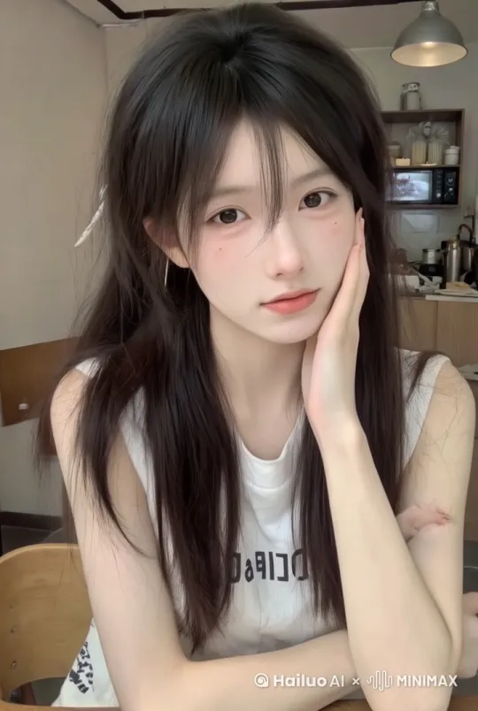 微风吹过女人的头发，女人自然的眨眼微笑，动作自然，超真是动态捕捉 by Hailuo AI Video Generator
