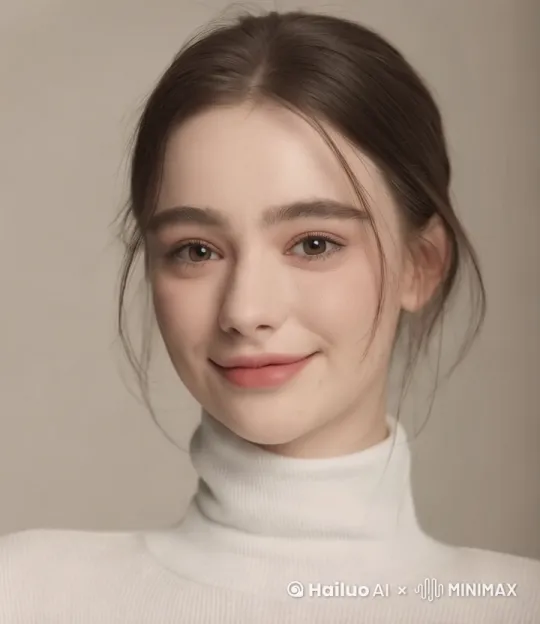 微笑着眨眼的女生 by Hailuo AI Video Generator