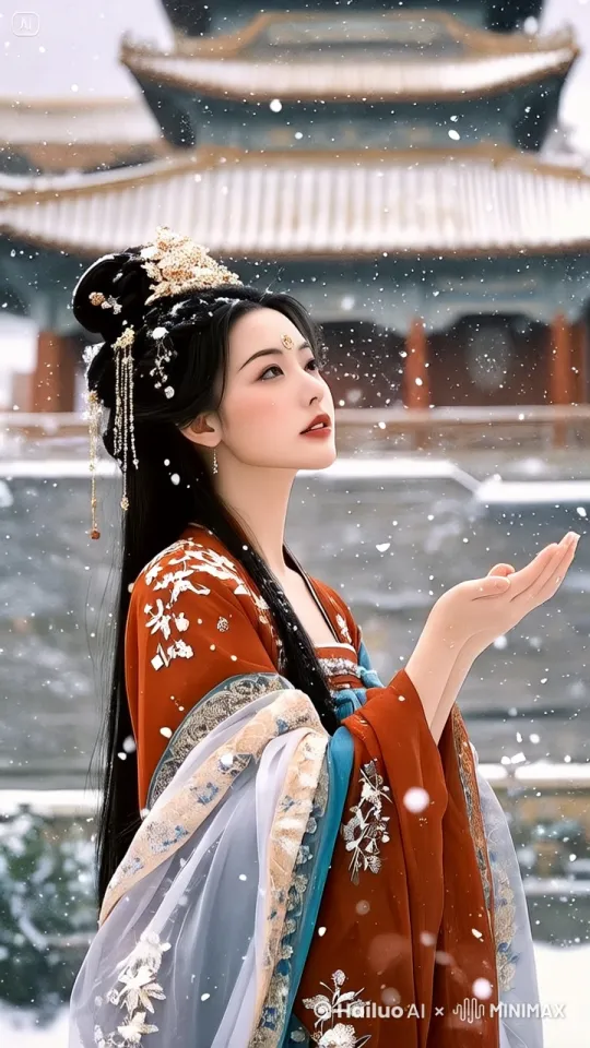 女子款款向前走动，镜头平移 by Hailuo AI Video Generator