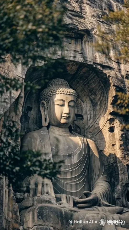 石像复活，起身站立，朝着镜头走来 by Hailuo AI Video Generator