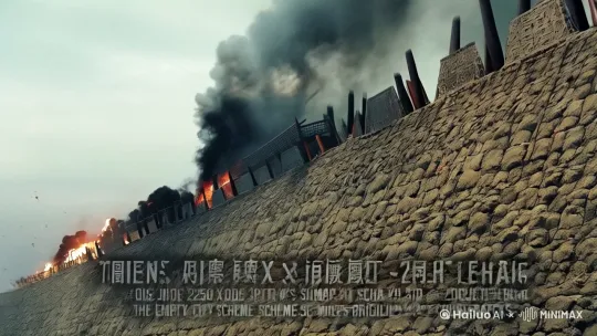 《三十六计·空城计：诸葛亮智退十万兵的绝地反击》

【开场：5秒悬念镜头】
（航拍视角俯冲而下，镜头穿过硝烟弥漫的战场，定格在斑驳的城墙上）
AI旁白（急促男声）：“公元228年，街亭失守，西城只剩2500残兵，如何抵挡司马懿十五万大军？”

【第一幕：20秒危机时刻】
（镜头切至军帐内，竹简地图被利剑刺穿）
士兵（踉跄入画）：“丞相！司马大军距城仅三十里！”
（特写诸葛亮羽扇骤停，眼神如电）
（闪回：街亭战火/蜀军溃败画面快速剪辑）

【第二幕：35秒绝地智谋】
（全景镜头：城门轰然洞开，百姓洒扫如常）
（俯拍镜头：20名老卒扮作百姓悠然劳作）
（特写：诸葛亮月白鹤氅拂过城楼台阶，衣袂翻飞）
旁白：“大开城门，不是疯狂，而是心理战的极致！”

【第三幕：45秒巅峰对峙】
（慢镜头：司马懿勒马扬尘，瞳孔地震）
（交叉剪辑：诸葛亮焚香抚琴指尖微颤 vs 司马懿鬓角冷汗滑落）
（琴弦突然绷断！全场屏息）
诸葛亮（画外音，带笑）：“仲达可知，这弦断之音才是真正的杀招？”

【第四幕：15秒惊天逆转】
（无人机环绕镜头：魏军潮水般退去，夕阳拉长孤城影子）
（特写：司马懿挥鞭回望，城头空幡猎猎作响）
字幕炸裂：“不战而屈人之兵，上上之策！”

【结尾：10秒现代启示】
（画面切至现代办公室，年轻人笑着推开玻璃门）
旁白：“当你资源匮乏时，记住：真正的实力，往往藏于示弱之后”
（定格字幕：空城计——弱者的顶级阳谋）

【技术参数】
时长：2分15秒
运镜：采用"危机螺旋"运镜法，3次360度环绕制造眩晕感
转场：8处战火粒子转场+3次瞳孔转场
BGM推荐：《卧龙吟》remix版（琵琶+电子鼓）
特效点：琴弦断裂时加入金色谋略粒子扩散特效

Tips：演员需重点刻画眼神戏，诸葛亮抚琴时右手特写加入微微颤抖细节，暗示紧张中的绝对掌控 by Hailuo AI Video Generator