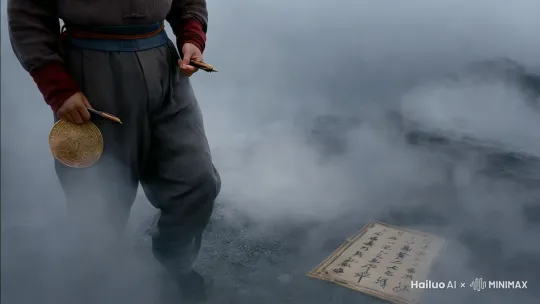 
青灰色的雾气在泰山玉皇顶翻涌，周子墨的工装裤被露水浸透。他握紧胸前的青铜印章，昨日银行柜台里的咖啡渍还残留在衬衫袖口，此刻却要面对刻着"泰山府君敕令"的幽冥通道。

判官笔在掌心发烫，脑海中突然涌入七十二道符咒真解。这是第三十九次追魂，但附身饿鬼道的老教授比以往都要棘手——那具腐朽躯壳里，锁着整个考古队二十三条人命换来的战国竹简。

"子不语怪力乱神？"沙哑的冷笑从槐树后传来，枯枝般的五指捏着半卷《论语》，泛黄的竹简上渗出黑血，"周判官，你可知这章句之后，孔圣还说过'未能事人，焉能事鬼'？"

周子墨的判官笔在空中划出金色敕令，腰间的酆都令牌突然震颤。寅时三刻的月光穿过云层，在地上投出奇门遁甲的卦象。他想起地藏殿前老僧的告诫：贪嗔痴三毒入魂者，当以金刚怒目破之。

"王教授，您当年在岳麓书院讲'克己复礼'时，可曾想过会被楚简上的怨气反噬？"周子墨踏着禹步步罡，袖中铜钱剑发出龙吟。雾中浮现出二十三盏引魂灯，每盏灯芯都跳动着甲骨文的"仁"字。

老教授的右眼突然爆裂，爬出青铜器纹样的蛊虫："礼崩乐坏的时代，唯有力量永恒！你看这《缁衣》残篇..."话音未落，竹简上的小篆化作锁链缠住周子墨的脚踝，地底传来编钟奏响的哀乐。

判官笔的朱砂突然转为靛青，周子墨咬破舌尖喷出血雾。鲜血在空中凝成《道德经》"道法自然"四字，与竹简锁链相撞迸发星火。他看见老教授紫宫穴上插着的战国玉圭——正是扰乱三魂的阵眼。

"得罪了！"周子墨引动五雷诀，却听见怀中《心经》无风自动。霎时明悟：以道破术，以佛净心，以儒正名。他转而并指为剑，以颜体楷书写出"止于至善"，金字如箭穿透玉圭。

老教授浑身剧震，二十三盏引魂灯汇成星河注入判官笔。当竹简上的黑气散尽，周子墨看见青铜纹路里藏着微小的"兼爱"二字——这卷墨家典籍，终究没能压住读书人的妄念。

泰山石阶传来晨钟，第一缕阳光刺破雾霭。周子墨将净化后的竹简收入犀角匣，工牌上的银行LOGO在朝阳下泛着微光。怀里的智能手机震动，提示九点整要赶到支行开晨会。

 by Hailuo AI Video Generator