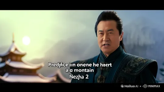 在视频中，哪吒二里面申公豹说，人心中之成见就是一座大山。然后瞬间转场到，哆啦A梦在漫天大雪的环境，告诉我们生活百般滋味，认识需要笑对。 by Hailuo AI Video Generator