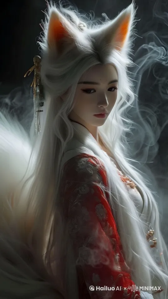 图片动起来，微笑，眼睛波光荡漾，非常妖娆和吸引人 by Hailuo AI Video Generator