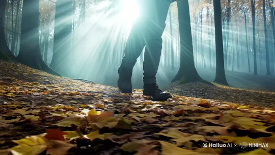 步骤1:分镜元素拆解与提示词生成
森林行走序列
提示词:
A cinematic shot of a hiker's boots crushing autumn leaves in a misty forest, hyper-realistic 8K detail with macro lens effect, morning light piercing through canopy creating volumetric god rays, color grading偏向青灰冷调
(参考MJ提示词专家生成逻辑13)
生成工具:即梦AI,比例16:9,启用“生态细节强化”模式
城市显现场景
提示词:
A neon-drenched cyberpunk city emerging from tree roots, holographic advertisements projecting "SaiPENG BLOG" in floating calligraphy, cinematic lighting with radioactive green and deep purple contrasts
生成工具:即梦AI,比例21:9,启用“未来都市”预设
步骤2:关键帧合成与动态设计
转场帧制作
使用PS将森林与城市图片进行蒙版融合,重点突出:
树根转化为光纤电缆的渐变效果
树冠粒子化为数据流的动态路径13
通过海螺AI的“拓扑转场”功能,设定:
转换时长:0.8秒
粒子方向:从屏幕右下角呈斐波那契螺旋扩散
音效绑定:低频嗡鸣+竹子爆裂声采样13
角色动作绑定
在即梦AI中上传主角模型,设定:
行走动作:启用“负重感模拟”参数(步频0.75x,肩部晃动幅度+30%)
凝视动作:激活“微表情引擎”,眼睑颤动频率设为12帧/次17
步骤3:海螺AI视频生成参数13
模块 配置
基础设置 分辨率:3840×2160
帧率:48fps(启用动态模糊)
风格引擎 森林段:柯达2383胶片模拟
城市段:赛博荧光增强v2.1
物理模拟 落叶飘动:湍流强度7级
全息广告:折射率1.33(模拟水雾穿透)
输出格式 ProRes 422 HQ
步骤4:后期强化策略
光影一致性修正
使用海螺AI的“跨场景光追”功能,将森林晨光的色温(4500K)同步到城市霓虹的高光区域17
动态元素植入
在树皮裂缝中添加赛鹏博客LOGO的微距生长动画(每秒3像素位移)
城市空中植入鸟类残影(透明度60%,运动模糊长度35)
声场构建
左声道:森林白噪音(低频衰减-6dB,高频提升+3dB)
右声道:量子计算机谐波(基频与鸟鸣声对齐) by Hailuo AI Video Generator