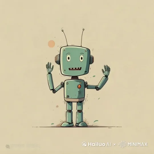 机器人开心跳舞 by Hailuo AI Video Generator