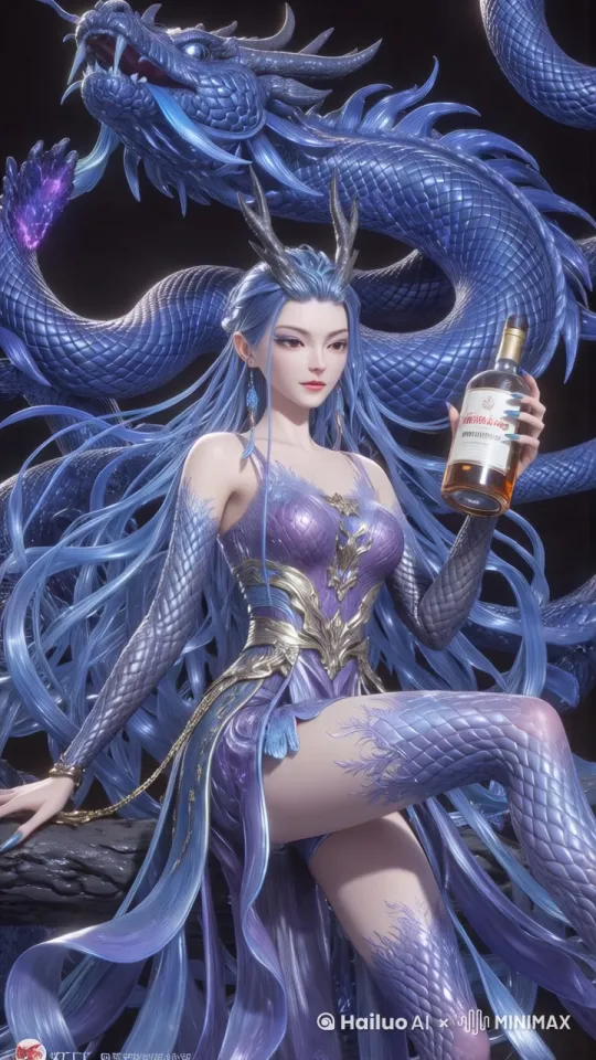 女人站起来抬头仰望天空 by Hailuo AI Video Generator