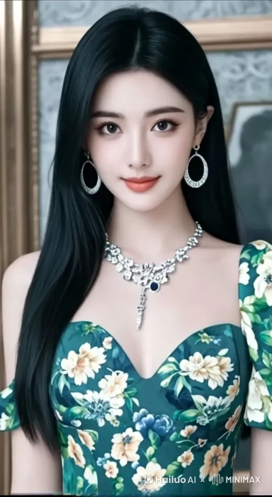 换上比基尼，眨眨眼，后退一步，慢慢看一下左上方，再退一步，摸摸后脑勺，弯腰捡起地上的水晶，递给我，抛个媚眼 by Hailuo AI Video Generator