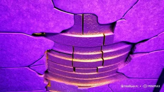 机关启动镜头组
- 慢镜头裂纹：紫金石板裂纹中透出青铜反光（裂纹用粒子破碎特效）
- 仰视崩塌：九层玉台粉碎时叠加胡克定律公式E=½kx²的粒子消散效果
- 升降机括：石壁升起时添加青铜齿轮虚影与应力曲线图全息投影

2. 鸣弦廊全景
- 动态光线：金属丝随声波共振泛起幽蓝涟漪（波纹用AE音波同步插件）
- 危机焦点：青铜箭特写镜头，箭尾金属丝收缩时显示张力数值弹窗
- 地面投影：凹槽刻痕随脚步亮起正弦波动态光纹

3. 解题逃生段落
- 演算可视化：小满笔记本飞出三维弹簧模型与温度弹性系数曲线
- 热成像切换：发烫金属丝切换为橙红色，冷区呈现冰蓝渐变色
- 齿轮特写：檀木砝码卡入时迸发金色应力线缠绕特效

4. 连弩危机高潮
- 机械美学：青铜弩升起时局部剖视展示蓄能弹簧的压缩过程
- 公式具象化：弩臂形变量标尺旁浮现动态计算的弹性势能方程式
- 空间折叠：水银符文流动时伴随麦克斯韦应力张量图层的空间扭曲

【运镜设计】
- 琴弦视角：穿梭镜头沿金属丝轨迹疾驰，擦过颤动的青铜簧片
- 公式环绕：当角色说出物理定律时，相关方程式作粒子环绕运镜
- 时间切片：箭雨来袭时采用《黑客帝国》式360度子弹时间环绕 by Hailuo AI Video Generator
