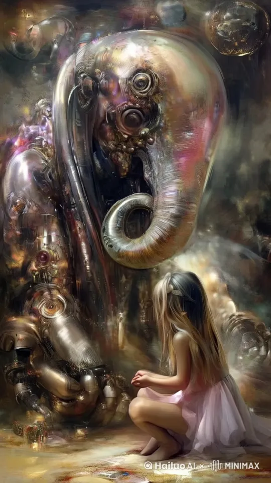 画面角落里走入一只矮矮胖胖的小黄人，它有着黄色的像胶囊形状的身体，戴着护目镜，穿着牛仔色的背带裤。它跑到画面的人物身边，然后从背后掏出一个黄澄澄的香蕉，期待地看着人物。 by Hailuo AI Video Generator