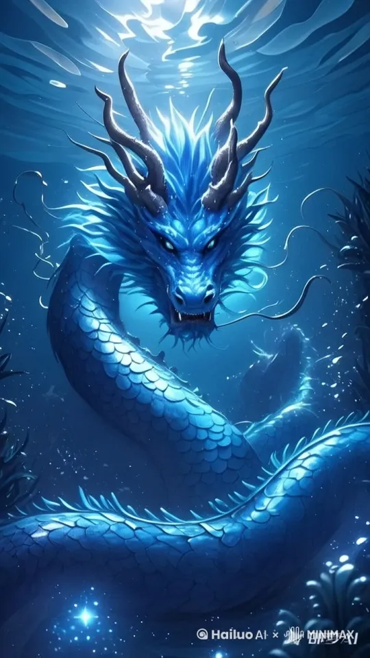 镜头缓慢推进，龙开始对着镜头咆哮 by Hailuo AI Video Generator