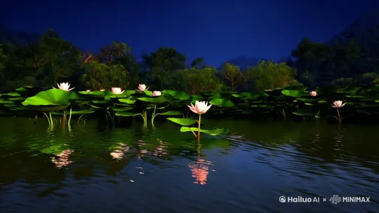 荷塘月色 by Hailuo AI Video Generator