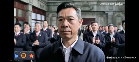 所有人都不约而同，兴奋的蹦蹦跳跳，上跳下窜，大笑 by Hailuo AI Video Generator