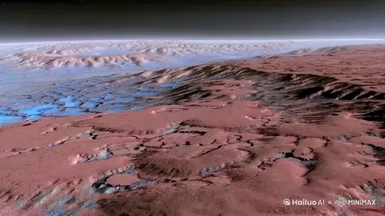 ### 火星海洋的消逝：探寻红色星球曾经的蓝色秘密

#### 引言

火星，这颗被称为“红色星球”的行星，以其荒凉、干燥的地表和稀薄的大气层而闻名。然而，近年来，科学家们通过一系列探测任务和数据分析，逐渐揭示了火星过去可能存在的截然不同的面貌——一个拥有广阔海洋的蓝色星球。本文将深入探讨火星海洋消失的可能原因，从地质、气候、大气等多个角度进行分析，以期为理解火星的演化历史提供新的视角。

#### 一、火星海洋的证据

在探讨火星海洋消失的原因之前，首先需要确认其曾经存在的事实。近年来，科学家们通过多种手段获得了火星曾经存在海洋的证据。

1. **地质证据**
   - **河道和三角洲**：火星表面发现了许多类似地球河道的结构，这些河道和三角洲的存在表明火星曾经有过液态水的流动。
   - **沉积岩**：火星上发现的沉积岩层也支持了液态水的存在，这些岩层可能是由古代海洋或湖泊的沉积物形成的。

2. **化学证据**
   - **矿物成分**：火星土壤中发现了硫酸盐、粘土矿物等，这些矿物通常在有水环境中形成。
   - **同位素分析**：通过对火星大气和岩石中氢同位素的分析，科学家们推测火星曾经有过大量的水。

#### 二、火星海洋消失的可能原因

火星海洋的消失是一个复杂的过程，涉及多种因素。以下是几种主要的假说：

1. **大气逃逸**
   - **太阳风的影响**：火星没有全球性的磁场，这使得太阳风可以直接作用于其大气层。太阳风中的高能粒子会逐渐剥离火星大气中的气体分子，尤其是较轻的氢和氦。随着大气层的逐渐稀薄，火星表面的气压降低，液态水无法稳定存在，最终导致海洋蒸发并逃逸到太空中。
   - **温室效应的减弱**：火星大气中二氧化碳的减少导致温室效应减弱，地表温度下降，液态水无法维持。

2. **地质活动**
   - **火山活动**：火星上的火山活动可能在早期阶段释放了大量的水蒸气到大气中，但随着火山活动的减弱，水蒸气的来源减少。
   - **岩石吸收**：火星地壳中的某些矿物可能吸收了大量的水，形成含水矿物，从而减少了地表水的总量。

3. **气候变化**
   - **冰期循环**：类似于地球，火星可能经历了冰期和间冰期的循环。在冰期，大量的水被封存在极地冰盖和地下冰层中。
   - **自转轴倾斜变化**：火星自转轴倾斜度的变化可能导致气候的剧烈波动，影响液态水的分布和存在。

4. **彗星和小行星撞击**
   - **撞击事件**：大规模的彗星和小行星撞击可能释放出大量的能量，导致水蒸气逃逸到太空中。
   - **撞击后的气候变化**：撞击事件可能引发剧烈的气候变化，导致环境条件不再适合液态水的存在。

#### 三、综合分析与未来展望

综合以上各种假说，火星海洋的消失可能是多种因素共同作用的结果。大气逃逸和气候变化可能是主要驱动因素，而地质活动和撞击事件则可能加速了这一过程。

未来的火星探测任务将继续深入研究这些问题。例如，NASA的“火星2020”任务和ESA的“ExoMars”任务都旨在进一步探索火星的地质和气候历史，收集更多关于火星水的证据。这些任务将帮助科学家们更准确地重建火星的演化历史，揭示其曾经存在的海洋的秘密。

#### 结论

火星海洋的消失是一个复杂而漫长的过程，涉及大气、地质、气候等多个方面的变化。通过对火星过去环境的深入研究，我们不仅可以更好地理解火星的演化历史，还可以为未来人类探索和可能的火星移民提供重要的参考。随着科学技术的进步，我们期待着更多关于火星的发现，为人类揭示这颗红色星球曾经的蓝色秘密。 by Hailuo AI Video Generator