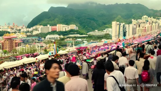 旅游是经济的下酒菜。跟收入正相关。旅游就是花钱，需要支出各种费用，才能享受相关的服务。而服务是有成本的，是有价格的。而服务的态度，质量，内容都是有对价的。现在经济下行，普遍就业不足，收入锐减，政府推广的旅游，实际上都是穷游。这种穷游，一方面加速占用和消耗了大量的存量资源，另一方面，又无法支付对应的成本。说到底，就是系统性的流浪。有点像盲流。有时候更像是，打肿脸充胖子，用老百姓的辛苦，来装扮繁荣。黎涛[右移,拉远,跟随] by Hailuo AI Video Generator
