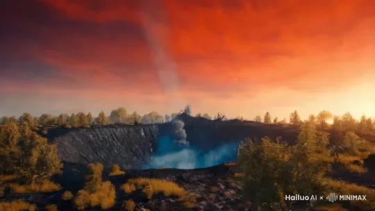 陨石撞击地球，所造成的后果 by Hailuo AI Video Generator