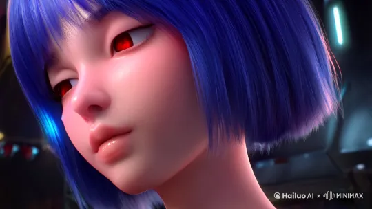 ### **视频脚本：绫波丽·未来幻境**
**时长**：6秒（建议生成参数：60fps，4K分辨率，H.265编码）
**风格**：超写实虚拟真人 × 赛博朋克光影美学

#### **镜头1：面部特写（0-2秒）**
- **画面**：
  - 绫波丽微微侧脸，镜头从右向左缓移，聚焦 **蓝色短发**（发丝半透明质感，末端泛冷光）。
  - **红色瞳孔** 特写（虹膜纹理清晰，瞳孔收缩时反射霓虹色光斑）。
  - 皮肤透出 **半透明感**，下颌线至锁骨处有微弱呼吸起伏，脸颊泛 **淡粉色渐变**。
- **动态细节**：
  - 睫毛随眨眼轻微颤动，左眼下 **泪痣** 随光线角度若隐若现。
  - 鼻尖飘落一粒发光数据碎片，接触皮肤后溶解为光尘。

#### **镜头2：全身展示（2-4秒）**
- **服装与动作**：
  - 身着 **白色紧身战斗服**（材质混合液态金属反光与哑光纳米纤维），腰侧嵌红色LED灯带（同步呼吸频率闪烁）。
  - 左臂抬起，指尖轻触悬浮的 **全息EVA驾驶界面**（蓝绿色数据流从指间蔓延至全身）。
  - 腿部线条随重心后移拉伸，脚踝处机械关节外骨骼（碳纤维纹理）随动作展开。
- **场景互动**：
  - 背景为 **巨型地下都市**（金属管道交错，远处漂浮发光广告牌“NERV-02”）。
  - 脚底地面裂开六边形网格，渗出蓝色LCL液体（液体流动伴随气泡升腾特效）。

#### **镜头3：环境与动态（4-6秒）**
- **运镜与特效**：
  - 镜头环绕拉升，展现绫波丽背后 **全息投影EVA初号机**（紫色机甲粒子化重组）。
  - 突然一阵强风掠过，发丝与战斗服衣摆扬起（布料物理模拟褶皱 + 发束动力学）。
  - 背景切换为 **高速数据隧道**（霓虹色几何图形极速后退，面部光影频闪）。
- **收尾设计**：
  - 最后一帧定格瞳孔放大，虹膜内闪现 **SEELE标志血月图腾**（0.5秒红黑色调胶片噪点过渡）。

### **关键参数与技术支持**
1. **人物建模要求**：
   - 使用MetaHuman骨骼系统 + 高精度面部捕捉（避免恐怖谷效应）。
   - 战斗服材质：`Subsurface Scattering`（模拟皮肤通透感）+ `Anisotropic Reflection`（金属光泽方向性）。

2. **场景特效建议**：
   - 数据流：`Unreal Engine Niagara粒子系统`（动态代码链特效）。
   - LCL液体：`RealFlow流体模拟`（粘稠度与折射率匹配原作设定）。

3. **光影方案**：
   - 主光源：顶光冷色调（模拟地下基地照明）。
   - 辅助光：动态霓虹（RGB 0,255,255 / 255,0,85 双色交替染色）。

### **生成注意事项**
- 若需强化性感元素：
  - 在镜头2中增加 **腰臀曲线柔焦** 与 **颈部汗珠微距**（权重值 ≤1.2）。
  - 避免直接裸露，通过紧身服材质反光与肢体语言暗示。
- 避免穿帮：
  - 检查EVA初号机投影比例（与人物身高严格按1:8设计）。
  - 确保LCL液体不与服装物理碰撞（设置无交互图层）。 by Hailuo AI Video Generator