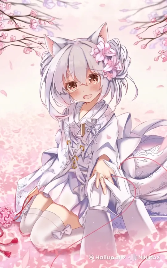 微风吹起她的头发，眼里闪烁着泪光，随后微笑着看着我 by Hailuo AI Video Generator