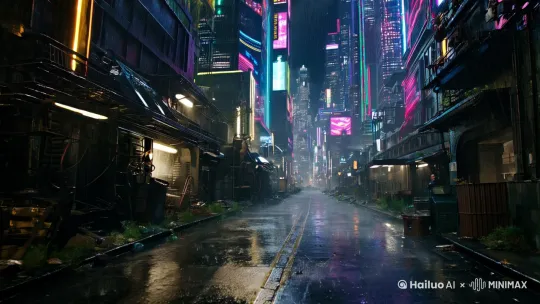 场景描述:
夜幕降临,霓虹灯闪烁的赛博朋克都市中,雨水拍打着湿漉漉的街道,空气中弥漫着金属与机油的味道。高楼大厦间,全息广告投射出炫目的光影,街头巷尾充斥着未来科技与破败现实的交织。
主角设定:
一位身穿黑色战术装甲的街头猎手,手持一把改装过的等离子步枪,面戴高科技战术目镜,目光冷峻。她的左臂是机械义肢,闪烁着蓝色的能量光芒。
剧情展开:
开场:
镜头从高空俯视整个城市,随后快速拉近到一条阴暗的巷子。主角从阴影中走出,雨水顺着她的装甲滑落,背景中传来低沉的电子音乐。
追逐战:
突然,一群全副武装的敌人从街道另一端出现,双方展开激烈的交火。主角灵活地躲避子弹,利用街边的掩体反击,等离子步枪的蓝色光束在黑暗中划出耀眼的光芒。
街头混战:
战斗蔓延到街头,主角跳上一辆飞驰的悬浮车,与敌人展开空中追逐。她精准地射击,击落了几辆敌方的悬浮摩托,爆炸的火光映照在她的脸上。
高潮对决:
最终,主角与敌方首领在一座废弃的摩天楼顶对决。两人在狂风暴雨中激烈交锋,主角利用机械义肢的力量,一拳击碎了对方的武器,随后用步枪终结了战斗。
结尾:
主角站在楼顶,俯瞰着这座充满罪恶与希望的城市,全息广告的光影在她脸上闪烁。她收起武器,转身消失在雨夜中,留下一句低语:“这座城市,永远不会沉睡。”
画面风格:
色彩:以蓝紫色为主,搭配霓虹灯的粉红、绿色,营造未来感。
光影:强烈的对比光,突出雨水的反射和全息投影的炫目效果。
细节:街头涂鸦、破损的广告牌、机械义肢的细节纹理,增强真实感。
音效与配乐:
音效:雨声、金属碰撞声、等离子步枪的充能与射击声。
配乐:低沉的重低音电子音乐,节奏紧凑,充满紧张感。 by Hailuo AI Video Generator