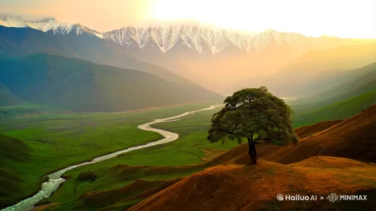 生成一段川西的旅游视频，要有节奏的音乐，要看起来舒适 by Hailuo AI Video Generator