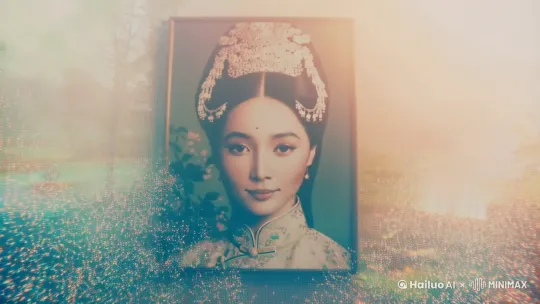 故障艺术,多重曝光,中国古代明朝公主人像,像素多重晕染,透明像素弥散,边沿粒子像素晕染,8-bit,调性,怀旧,低饱和,朦胧美学,老旧彩色胶片颗粒质感增强,莫奈,给人恍惚又宁静的感觉,意识流,朦胧,迷幻,飞扬的思绪,故事性,温情与反思,孤独与沟通,人类与自然,现实与虚拟,无限想象力,深入探索光影与情绪间的内在联系,构建出特定的情绪氛围,深度和梦幻效果,明暗对比,弥散渐变,高级感,优雅,浪漫主义。 by Hailuo AI Video Generator