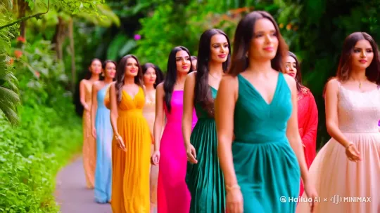 [跟随]在马路上看到很多美女 by Hailuo AI Video Generator