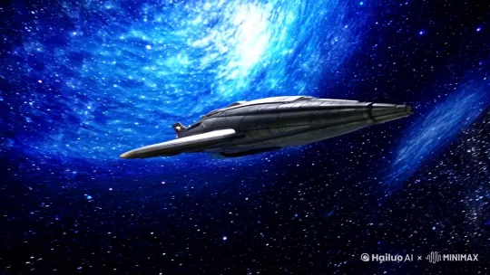 镜头二:星际穿越
场景:宇宙深处,浩瀚的星空下,飞船正以超光速飞行,周围是扭曲的时空和闪烁的星系。
画面:镜头在飞船外部快速移动,特写飞船表面的金属在星光下反射出耀眼的光芒,随后切换到飞船内部,宇航员们紧盯着屏幕上的数据和星图。
声音:飞船内部回荡着引擎的轰鸣声和仪器的提示音,偶尔有宇航员之间的简短对话。
人物:主角站在驾驶舱内,目光紧紧锁定在前方的星图上,他的脸上露出一丝凝重,似乎在思考着什么。
动作:突然,飞船的警报声响起,主角迅速按下几个按钮,屏幕上显示出前方出现了一个巨大的黑洞。他立刻下达指令:“全体注意,调整航向,避开黑洞。”队员们迅速行动,飞船在宇宙中灵活地调整姿态,惊险地避开了黑洞的引力范围,画面中黑洞的引力扭曲了周围的时空,飞船在其中穿梭,仿佛在与命运抗争,最终成功脱离危险区域,画面渐暗。 by Hailuo AI Video Generator