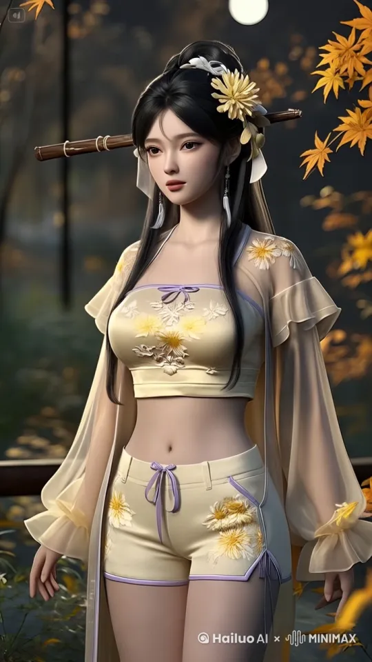 画面内容：美女在古色古香的中式庭院中翩翩起舞。她身穿一件素雅的白色旗袍，旗袍上用丝线绣着粉色桃花，领口与袖口镶着淡蓝色滚边。她手持一把绘有山水图案的折扇，时而开合折扇，时而莲步轻移。庭院中，桃花纷飞，洒落在她的肩头。
拍摄角度：先用中景拍摄美女在庭院中的整体舞姿，再拉近特写她手中折扇的图案与旗袍上的桃花刺绣。
特效风格：8K 画质，营造淡雅古朴的氛围，桃花飘落特效逼真，旗袍材质质感细腻，动作温婉优雅，尽显古典韵味。 by Hailuo AI Video Generator