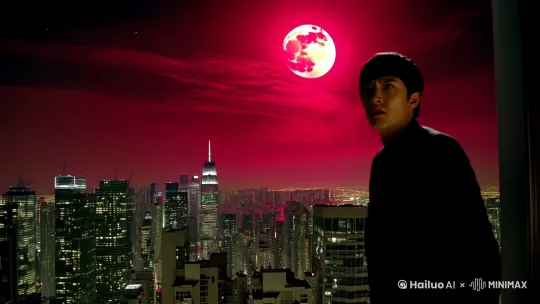 ### 故事梗概

- **诡异初现**：血月降临，城市陷入诡异寂静，林夜成为少数保持清醒的人之一。

- **能力觉醒**：在生死危机中觉醒"影噬"能力，获得吞噬诡异力量的特殊天赋。

- **诡异蔓延**：城市逐渐被黑雾笼罩，更多诡异生物出现。

- **势力初建**：林夜开始接触其他幸存者，组建自己的势力。

- **真相浮现**：发现血月降临的真相，与幕后黑手展开对抗。

- **霸主之路**：在诡异世界中崛起，成为一方霸主。

### 本次写作重点

- **第一幕**：通过血月、黑雾等意象渲染诡异氛围，突出世界异变的惊悚感。

- **第二幕**：描写男主与诡异生物的首次交锋，展现能力的觉醒过程。

- **第三幕**：刻画男主从恐惧到掌控能力的心理转变，为后续崛起埋下伏笔。

---
林夜站在窗前，望着天空中那轮血月，喉咙发紧。

这不对劲。

他记得自己刚才还在刷手机，突然一阵困意袭来，等他再睁开眼，窗外的月亮就变成了血红色。那颜色浓得像是要滴下来，将整个夜空染成暗红色。

手机没有信号，网络也断了。他试着打开灯，却发现停电了。整栋楼安静得可怕，连平时总能听到的隔壁夫妻吵架声都消失了。

"有人吗？"他对着楼道喊了一声，声音在空旷的走廊里回荡，却没有任何回应。

林夜的心跳开始加快。他摸黑找到手电筒，推开房门。走廊里漆黑一片，手电筒的光束照在墙上，投下扭曲的影子。空气中弥漫着一股若有若无的腥味，像是铁锈，又像是......血。

他扶着墙，一步步往楼下走。手电筒的光束扫过楼道，忽然照到一团黑影。那东西蜷缩在角落里，发出细微的"咯咯"声。

"谁在那里？"林夜的手有些发抖。

黑影动了。

那是一个......人形的东西，但绝对不是人。它的四肢扭曲成不可思议的角度，像是被折断后又胡乱拼接在一起。它的头转了一百八十度，露出一张没有五官的脸，只有一张布满尖牙的嘴。

林夜的手电筒掉在地上，发出清脆的响声。那东西猛地扑了过来，他下意识地抬手格挡，却感觉手臂一阵剧痛。那东西的牙齿深深咬进了他的肉里。

就在这时，他感觉体内有什么东西苏醒了。

一股冰冷的力量从伤口处涌出，顺着血管流遍全身。他看见自己的影子突然活了过来，像黑色的液体一样流动，缠绕上那个怪物的身体。

怪物发出刺耳的尖叫，拼命挣扎，但影子越缠越紧。林夜感觉有什么东西通过影子流入自己体内，那是一种难以形容的感觉，既痛苦又畅快。

当影子松开时，怪物已经变成了一具干瘪的躯壳。林夜看着自己的手，发现被咬伤的伤口正在以肉眼可见的速度愈合。

他获得了能力，一种可以吞噬诡异的能力。

---
**接下来故事可能会沿着这些方向发展**：

- **诡异源头**：血月的出现暗示了更大的阴谋，背后可能有更强大的存在操控

- **能力进化**：林夜的能力"影噬"具有成长性，暗示他未来可以吞噬更强大的诡异

- **幸存者组织**：城市的寂静暗示还有其他幸存者，为后续组建势力埋下伏笔

希望这个故事开篇能满足你的要求。如果需要更多细节或调整，请随时告诉我。 by Hailuo AI Video Generator