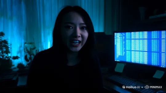1. **开场**（30秒）  
   - 画面：深夜，昏暗的房间，电脑屏幕的光照亮女主播“小夏”的脸。  
   - 台词：  
     “家人们，今天是我挑战‘深夜探灵’的第7天！老规矩，点赞过10万，我就去那个传说中的‘废弃疗养院’……”  
   - 细节：弹幕飞速滚动，打赏特效闪烁，但所有弹幕内容模糊不清。

2. **铺垫**（2分钟）  
   - 场景：小夏举着手机走进荒废的疗养院，手电筒光束摇晃。  
   - 恐怖元素：  
     - 走廊尽头闪过白影，镜头一转却空无一人。  
     - 手机信号突然中断，弹幕消失，但直播间人数显示**“10万+”**。  
   - 关键镜头：小夏回头时，镜头中她的背后隐约多了一个“人形轮廓”。

3. **转折**（3分钟）  
   - 诡异事件：  
     - 小夏发现直播间自动开启“连麦”功能，屏幕另一端是一个蒙面人，声音扭曲：“你…在…我…的…房间。”  
     - 蒙面人背后的房间布局与小夏所在位置**完全一致**。  
   - 高潮：  
     - 小夏想逃跑，但所有门窗消失，变成水泥墙。  
     - 弹幕突然清晰，全部是同一句话：“**留下来直播！**”

4. **结局**（1分钟）  
   - 画面：镜头拉远，显示疗养院外景，所有窗户变成“手机屏幕”，每个屏幕中都是小夏惊恐的脸。   by Hailuo AI Video Generator