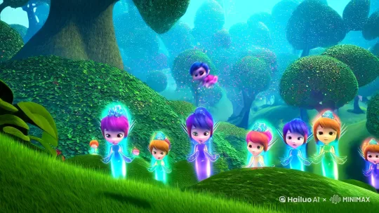 想知道星星小精灵如何用一把魔法钥匙，在人类世界创造奇迹吗？
在遥远的星光森林里，住着一群神奇的星星小精灵，它们拥有一把能打开通往任何地方的门的魔法钥匙。闪闪，这个好奇心旺盛的小精灵，趁老精灵打盹时，偷偷拿走了钥匙，穿越到了人类世界。
高楼林立，汽车飞驰，人类世界的一切都让闪闪兴奋不已。然而，它的冒险之旅却因一个小男孩的哭泣而暂停。原来，小男孩和妈妈走散了。闪闪心生怜悯，犹豫再三后，还是决定用魔法钥匙帮助小男孩找到妈妈。看着小男孩和妈妈重逢，闪闪心中充满了喜悦。
继续探索时，闪闪又遇到了一个掉进河里的小女孩。河水湍急，小女孩在水中挣扎。闪闪毫不犹豫地拿出魔法钥匙，打开了一扇通往安全的门。小女孩得救了，紧紧抱住闪闪，感激之情溢于言表。
然而，就在闪闪准备再次出发时，老精灵出现了。闪闪低着头，准备接受责备。但老精灵却微笑着说：“闪闪，你用钥匙帮助了人类，做了很多好事。魔法钥匙的意义就在于帮助有需要的人，你懂得了这个道理，我不怪你。”
闪闪红着脸承认了错误，并表示以后会用钥匙继续帮助别人。老精灵满意地点点头，带着闪闪回到了星光森林。从那以后，闪闪和其他星星小精灵经常用魔法钥匙帮助人类和其他世界的生灵，成为了真正的守护者。
你有像闪闪一样的“魔法钥匙”吗？快来评论区分享你的“魔法时刻”，让我们一起传递温暖和希望！ by Hailuo AI Video Generator