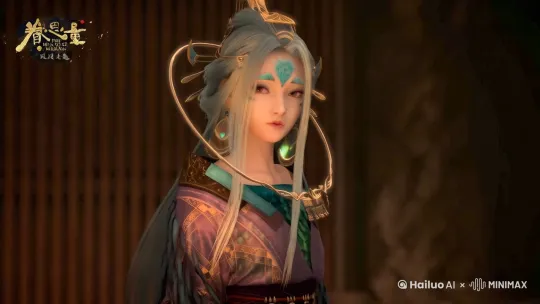 [推进]人物先闭眼叹息，然后睁眼面向右走 by Hailuo AI Video Generator