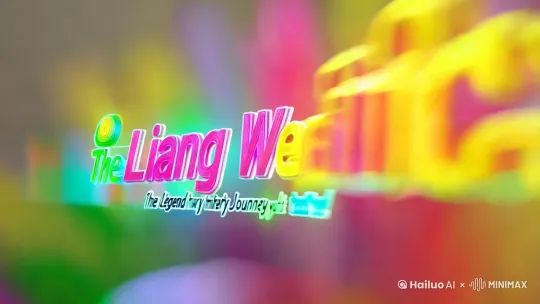 快手风格的动画标题是《梁文峰：从小镇青年到AI大神的传奇人生！》，搭配动感的背景音乐。时长10秒 by Hailuo AI Video Generator