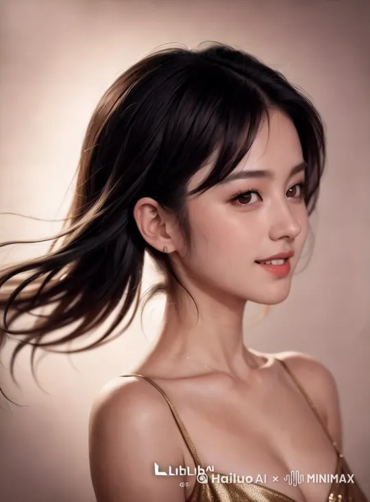 [下降,上摇]一个模特的旋转运镜展示 by Hailuo AI Video Generator