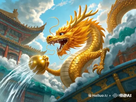 捣蛋小金龙，老六行为，幽默搞笑 by Hailuo AI Video Generator