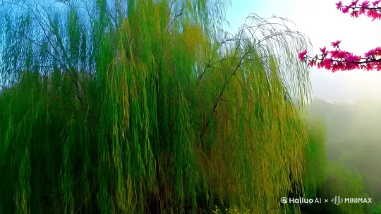 用“绿杨烟外晓寒轻，红杏枝头春意闹”作一视频，写实风格，高清画质！ by Hailuo AI Video Generator