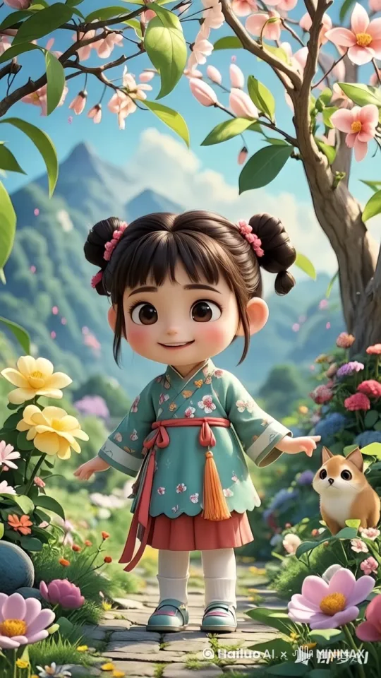 镜头缓慢拉远，人物奔跑轻盈 by Hailuo AI Video Generator