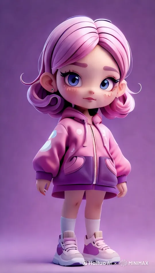 行走的小女孩 by Hailuo AI Video Generator
