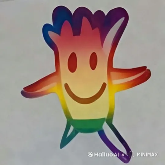 角色在大笑，说你们好，你们好，我是小脚仔 by Hailuo AI Video Generator