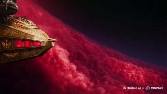 以下是为海螺AI设计的6秒视频详细分镜文案(战锤40k宇宙飞船主题,符合AI生成逻辑):
【分镜1:星际深空开场】(0-2秒)
画面:暗红色星云漩涡中浮现巨型哥特式战舰,船体覆盖青铜装甲,布满鹰徽浮雕和机械教符文。左侧舷窗透出血红色灯光,尾部巨型等离子引擎喷发蓝白色离子洪流,能量护盾在船体表面形成蜂窝状波纹。
【分镜2:战舰特写掠过】(2-4秒)
镜头:俯视角度从舰艏向舰尾快速滑过,展现1.5公里长的锯齿状撞角、双联装宏炮阵列(炮管直径达30米)、舰桥高塔顶端的帝皇圣像(手持燃烧巨剑),甲板密布防空激光炮塔群(持续旋转扫描)
【分镜3:穿越小行星带】(4-6秒)
画面:战舰右舷突然亮起48组近防炮火网(橙红色弹道轨迹),击碎前方密集的陨石群。底部亚空间引擎启动,撕裂出紫色能量裂隙,战舰在绿色星云背景中逐渐量子化消失,残留哥特式尖顶的全息投影。
特效需求:
1. 能量护盾的六边形粒子衰减效果
2. 宏炮充能时的金色能量环逐层亮起
3. 引擎尾焰中的骷髅形等离子湍流
音效提示:
0秒:帝国国教合唱团低鸣+金属摩擦声
2秒:宏炮装填的液压机械声
4秒:离子风暴的高频啸叫
6秒:亚空间跳跃的钟鸣回声
注:所有元素严格遵循战锤40k美学标准(暗黑哥特/机械神圣),主色调采用钷素蓝(#1A3B5A)、圣血红(#8C1616)和钷金(#D4AF37),星云使用冷调紫(#4B0082)与放射性绿(#00FF9D)渐变。




 by Hailuo AI Video Generator