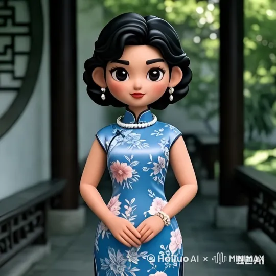 图中女士在走米兰T台，聚光灯跟随，镜头拉远! by Hailuo AI Video Generator