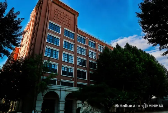 一个精致的纸飞机从地面飞向天空，纸飞机上写着梦想号 by Hailuo AI Video Generator