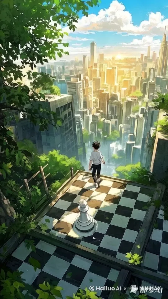 人生如棋，落子无悔。每一步选择，都决定着未来的方向。” by Hailuo AI Video Generator