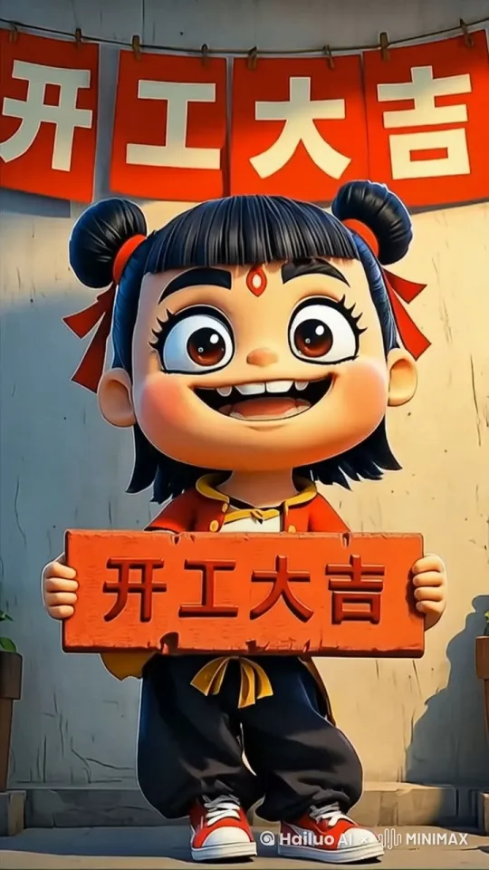 开工大吉来财来财 by Hailuo AI Video Generator