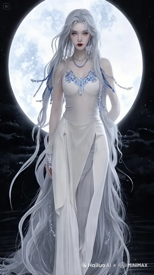 女生突然捂住嘴巴之后，跳进湖面，溅起水花，湖面上羽毛飘落 by Hailuo AI Video Generator